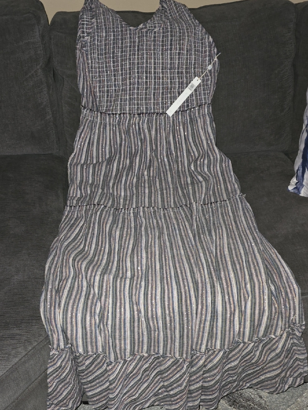 Caslon Striped Multi Color Maxi Dress